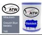 Preview: Mitsubishi, Grayish Blue Metallic, T48: 500ml Lackdose, von ATW Autoteile West.